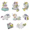 Wrapables Diamond Art Kits, 5D Gem Painting DIY Arts & Crafts Stickers, 8pcs Unicorns